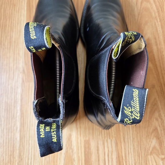 R.M. Williams Comfort Craftsman Men's Black Yearling Leather Ankle Boots Sz US 8 - Picture 10 of 16